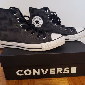 Converse Chuck Taylor All Star Glam Dunk Black/Almost Black/White 565212C Sz 8